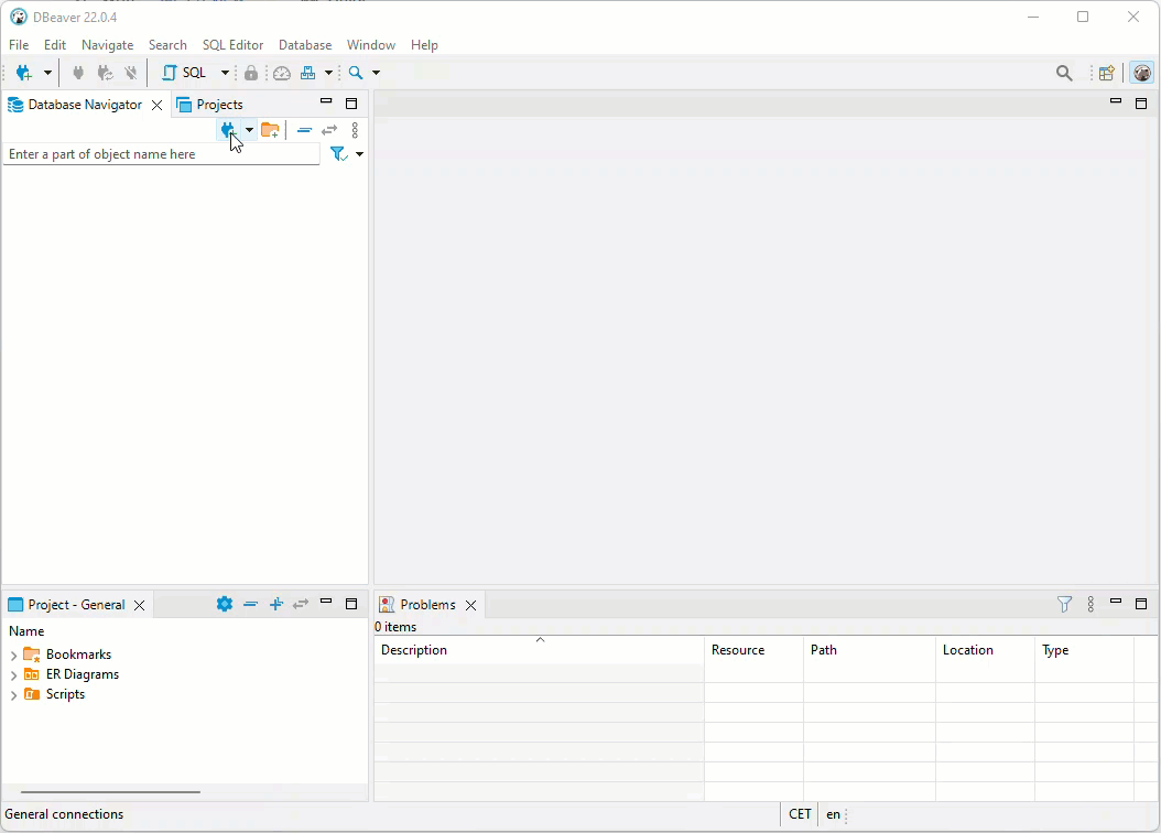 Screen recording: creating a MariaDB connection in DBeaver to localhost port 7002 as root, and the containerised database opening in the Database Navigator.